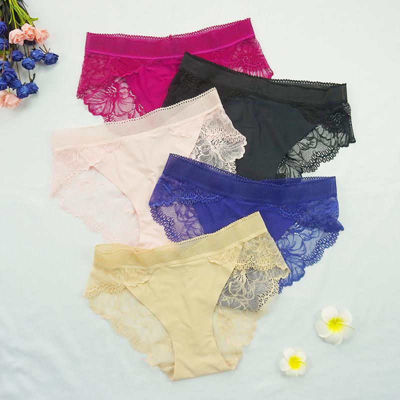 5pcs/lots Women Lace Panties Sexy Seamless Briefs Transparent Intimate Underpants Ice Silk Low Waist Ladies Shorts Underwear, Wp04
5pcs/lots Women Lace Panties Sexy Seamless Briefs Transparent Intimate Underpants Ice Silk Low Waist Ladies Shorts Underwear, Wp04