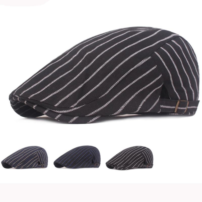 HT2957 Berets Spring Summer Cap Hat Vintage Striped Ivy Newsboy Flat Cap Men Adjustable Artist Painter Beret Hat Male Beret, White striped
HT2957 Berets Spring Summer Cap Hat Vintage Striped Ivy Newsboy Flat Cap Men Adjustable Artist Painter Beret Hat Male Beret, White striped