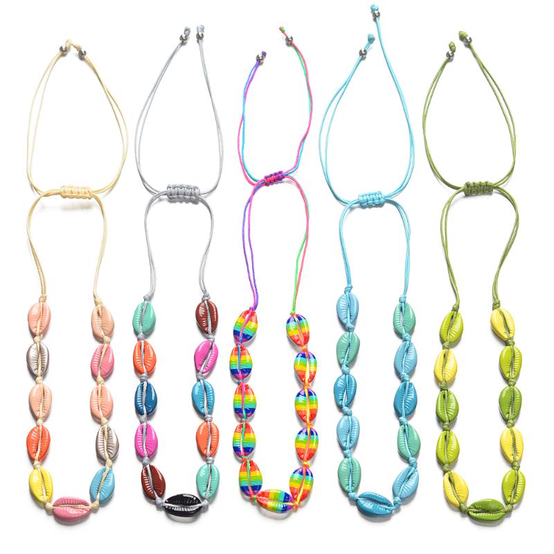 Hot Sale Handmade Shell Made of Alloy Material Necklace Adjustable Boho Macrame Women Gift Strand Necklace sh-002
Hot Sale Handmade Shell Made of Alloy Material Necklace Adjustable Boho Macrame Women Gift Strand Necklace sh-002