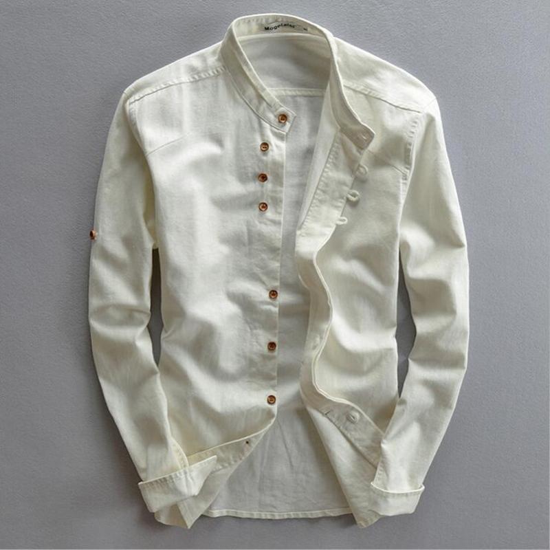 2021 spring mandarin collar full sleeves cotton linen shirt men white black Khaki Chinese casual shirts summer shirt men
2021 spring mandarin collar full sleeves cotton linen shirt men white black Khaki Chinese casual shirts summer shirt men
