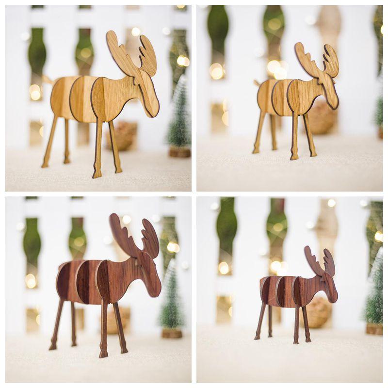 Best gilft Christmas Elk Decorations Creative Wood Handicraft Xmas Ornaments Party Supplies Merry New Year Gift
Best gilft Christmas Elk Decorations Creative Wood Handicraft Xmas Ornaments Party Supplies Merry New Year Gift
