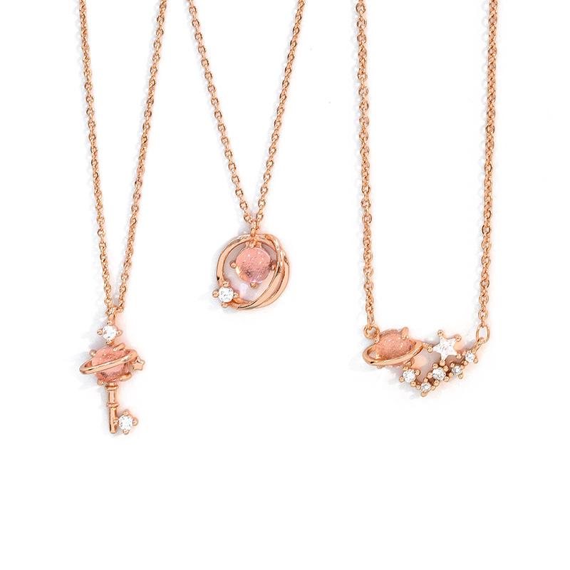 fashion 20 Neck pendants necklaces for women Pink crystal necklace female ins style fresh temperament personality clavicle chain
fashion 20 Neck pendants necklaces for women Pink crystal necklace female ins style fresh temperament personality clavicle chain