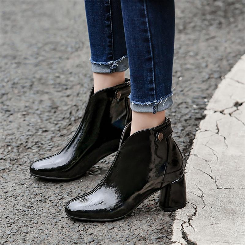 YMECHIC 2020 Fashion Ankle Boots for Women Black Gray Yellow Womens Shoes High Heel Patent Pu Leather Winter Bootie Plus Size
YMECHIC 2020 Fashion Ankle Boots for Women Black Gray Yellow Womens Shoes High Heel Patent Pu Leather Winter Bootie Plus Size