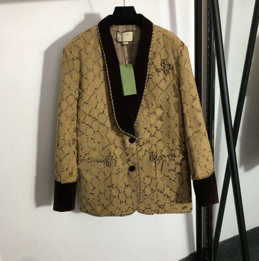 22 temperament goddess V-neck color matching British casual suit jacket woman, Customize
22 temperament goddess V-neck color matching British casual suit jacket woman, Customize