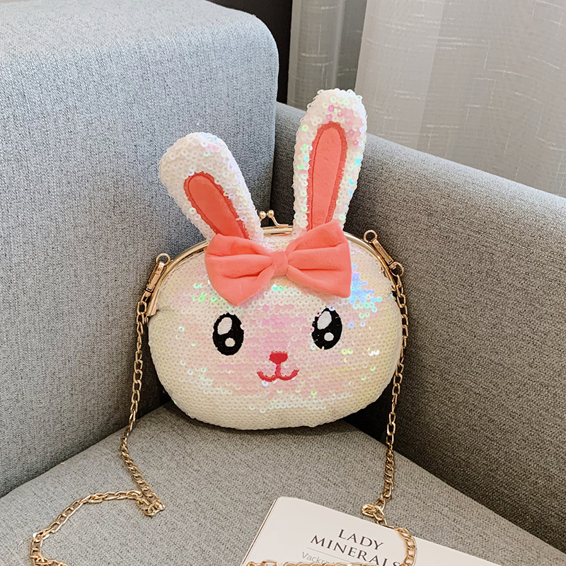 Female bag Fashion design shoulder bag,Cartoon style bunny bear Sequin chain bag Mini mobile phone bag, coin purse Girl student bag
Female bag Fashion design shoulder bag,Cartoon style bunny bear Sequin chain bag Mini mobile phone bag, coin purse Girl student bag