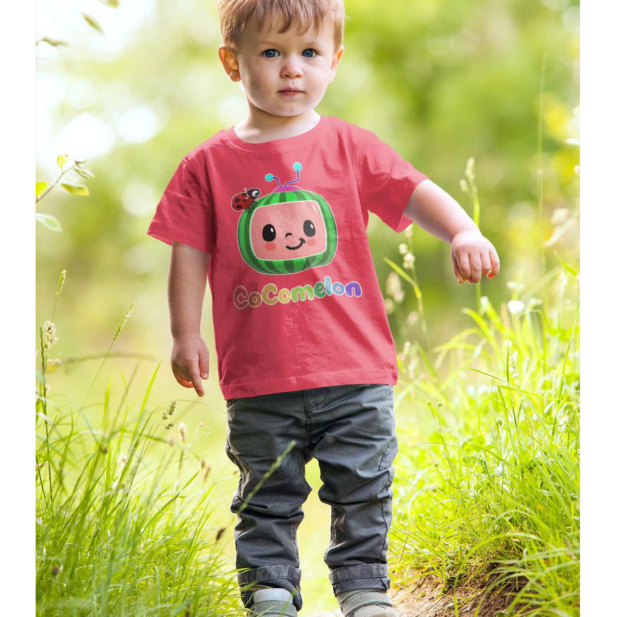New Design Cocomelon Kids T-shirt Short Sleeve Round Neck Tops Tee Fashion Cartoon Printed Children Lovely short-sleeved Clothing LY129A, Red
New Design Cocomelon Kids T-shirt Short Sleeve Round Neck Tops Tee Fashion Cartoon Printed Children Lovely short-sleeved Clothing LY129A, Red