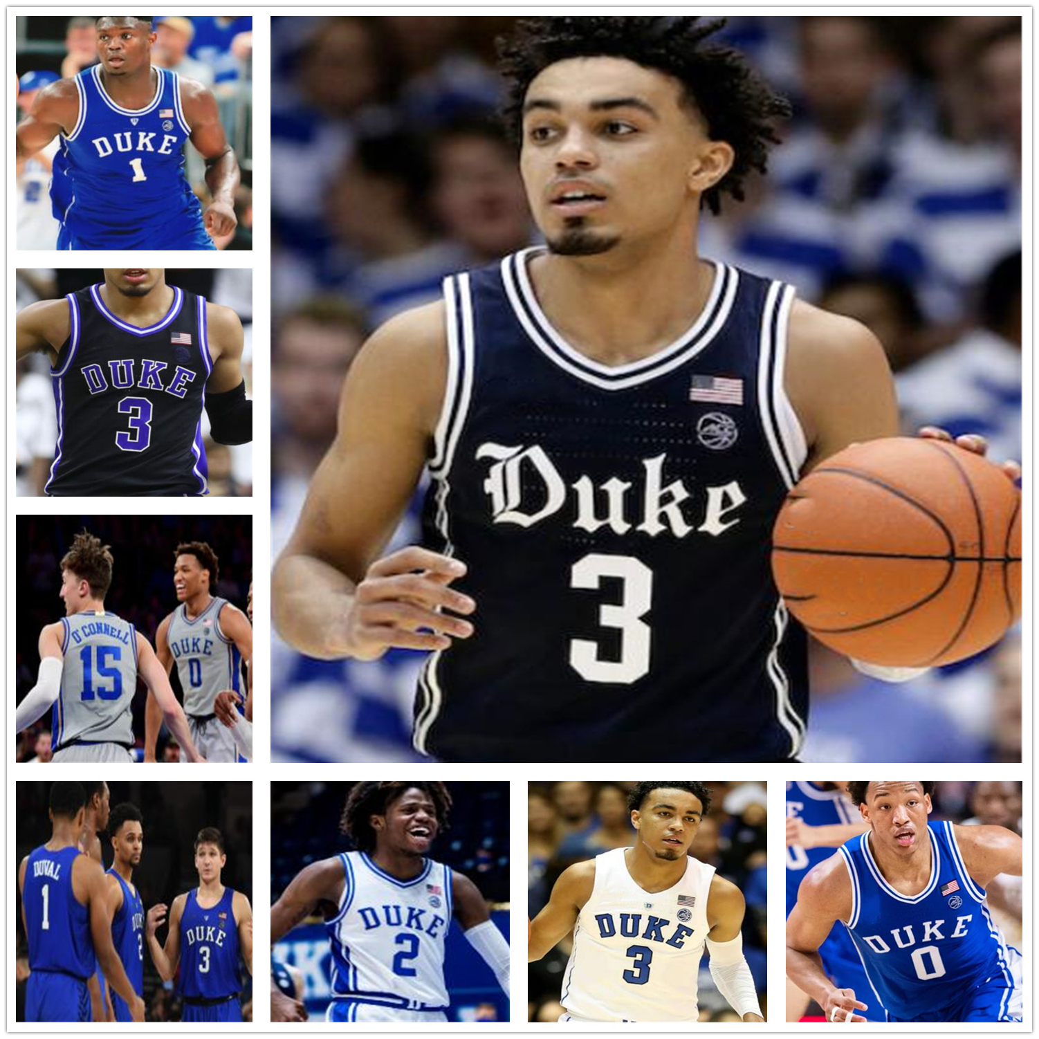 Custom Duke Blue Devils College Basketball stitched Jersey Kyrie Irving Cameron Reddish Frank Jackson any name any number mens jersey, White
Custom Duke Blue Devils College Basketball stitched Jersey Kyrie Irving Cameron Reddish Frank Jackson any name any number mens jersey, White
