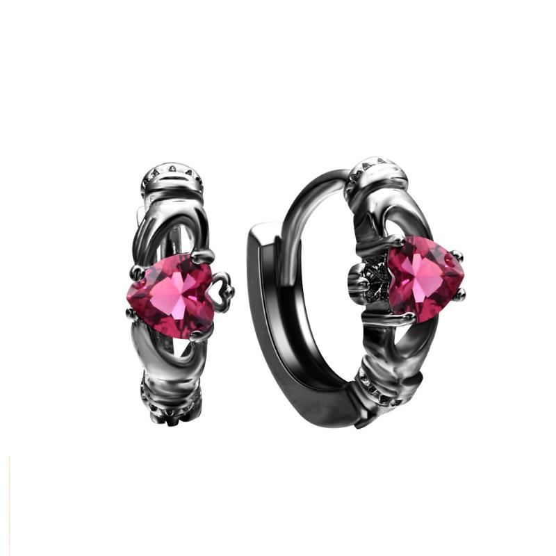 fashion pink green blue Zircon BLACK GUN plated love hoop Earrings Summer New cheap product jewelry for women Distribution
fashion pink green blue Zircon BLACK GUN plated love hoop Earrings Summer New cheap product jewelry for women Distribution