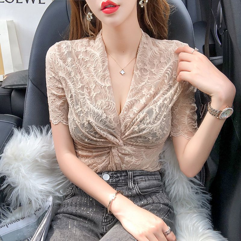 2021 summer New Style with V Decont Deep Cross Foreign Mode Tormented Women's Hot Sexy Lace Skin Shirt Base for Fashion Women CI96, White
2021 summer New Style with V Decont Deep Cross Foreign Mode Tormented Women's Hot Sexy Lace Skin Shirt Base for Fashion Women CI96, White