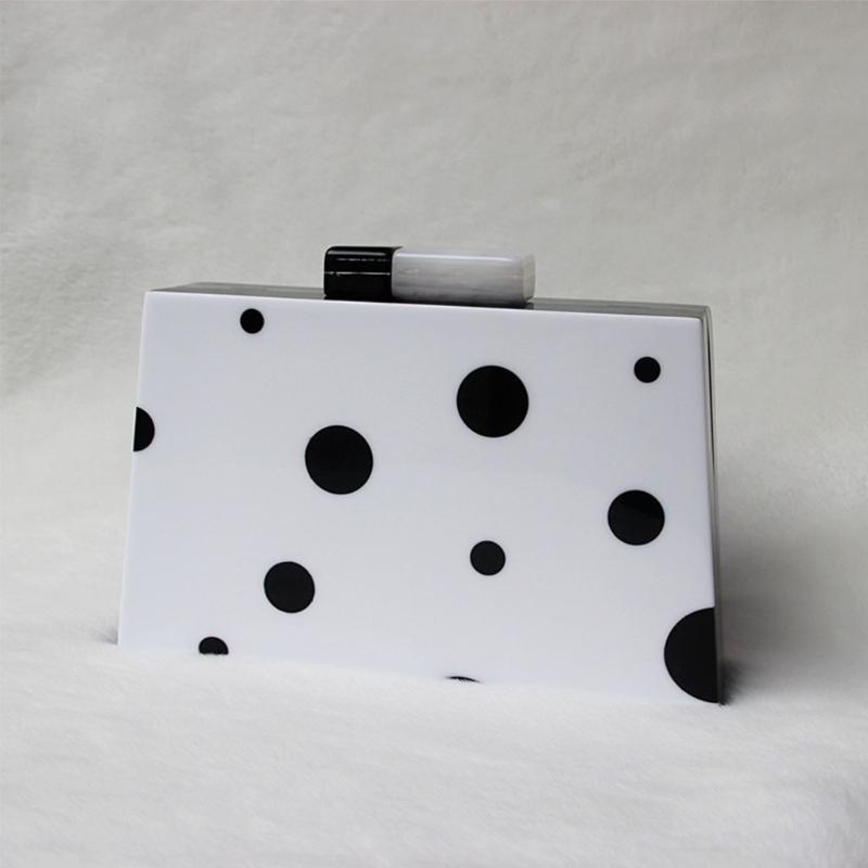 Women Lady Acrylic Black White Box Clutch Handbag Evening Bag Party Prom Purse, No chain strap
Women Lady Acrylic Black White Box Clutch Handbag Evening Bag Party Prom Purse, No chain strap