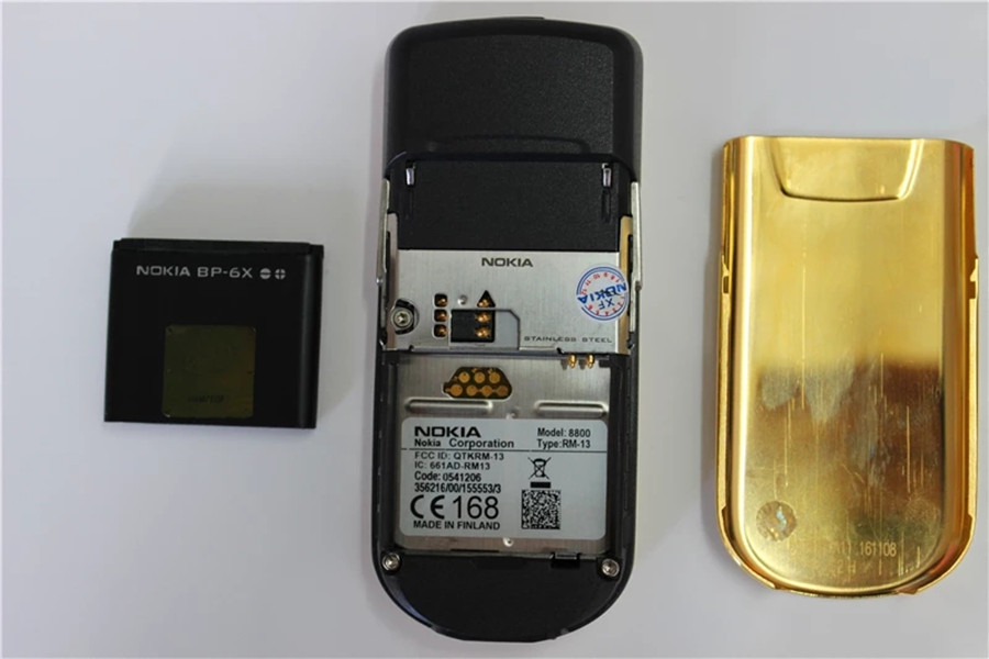 Unlocked Nokia 8800 Original Mobile Phones English/Russian keyboard GSM FM Radio Bluetooth Refurbished