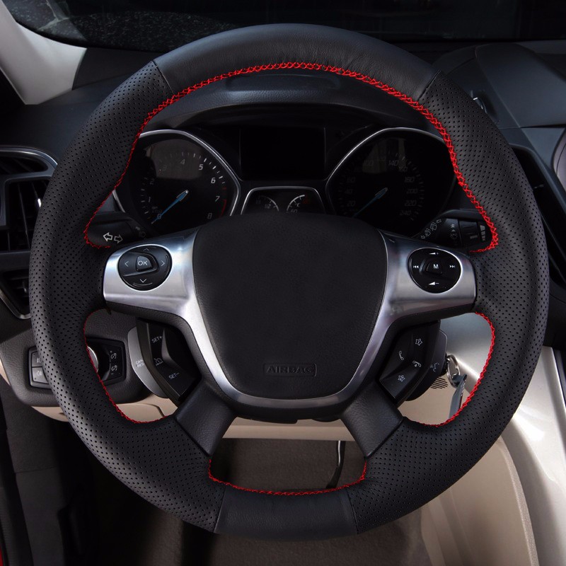 DIY Genuine leather Car steering Wheel Cover Car accessories For Ford C-MAX CMAX 2011 2012 2013 2014 2015
DIY Genuine leather Car steering Wheel Cover Car accessories For Ford C-MAX CMAX 2011 2012 2013 2014 2015