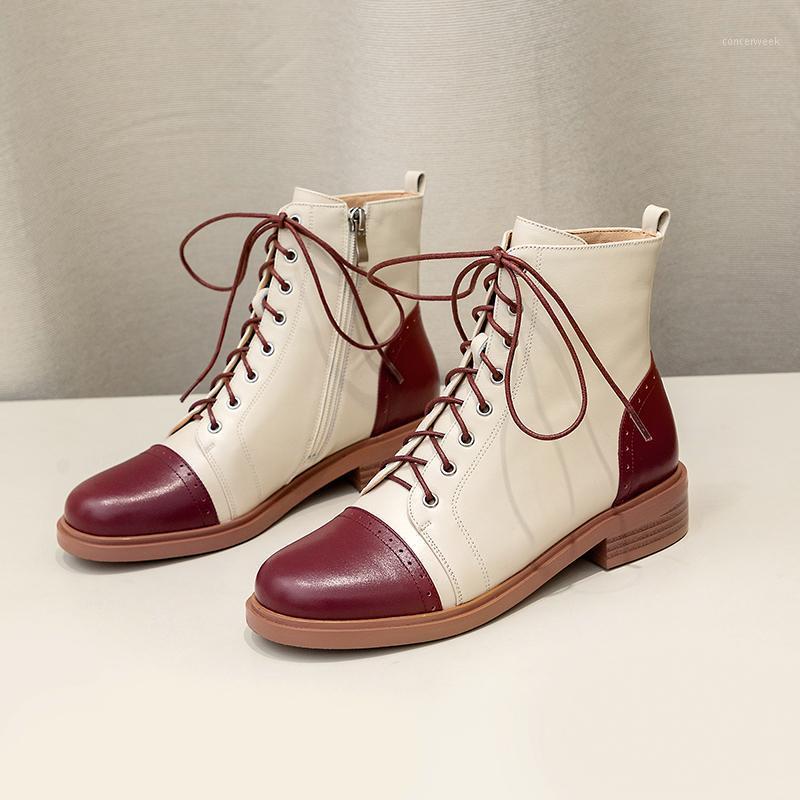 Botas mujer new winter high heels shoes women's ankle boots cow leather mixed color cross-tied shoes women's Motorcycle boots1, Orange 
Botas mujer new winter high heels shoes women's ankle boots cow leather mixed color cross-tied shoes women's Motorcycle boots1, Orange