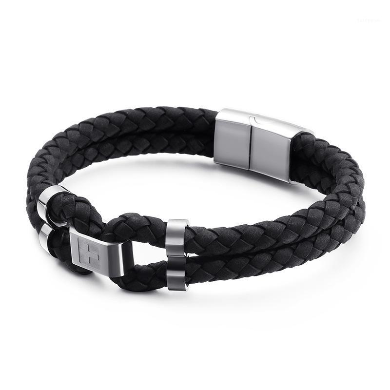 Stainless steel jewelry Men and women multi-layer fashion bracelet simple cross leather bracelet men's1
Stainless steel jewelry Men and women multi-layer fashion bracelet simple cross leather bracelet men's1