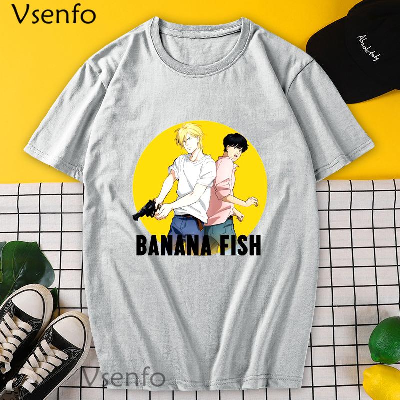 Men's T-Shirts Banana Fish Ash Lynx Eiji Okumura Graphic T Shirts Men Anime Shirt Cotton Short Sleeve Oversize Tee Streetwear, White;black
Men's T-Shirts Banana Fish Ash Lynx Eiji Okumura Graphic T Shirts Men Anime Shirt Cotton Short Sleeve Oversize Tee Streetwear, White;black