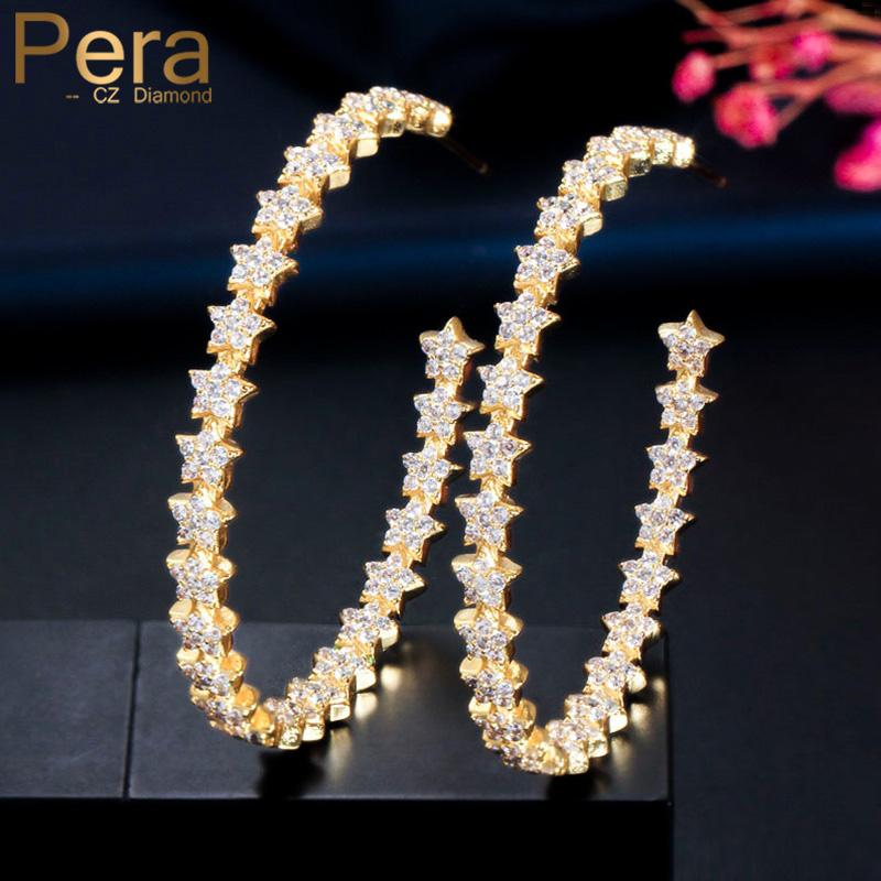 Pera Brand Design African Cubic Zirconia Gold Large Half Round Hoop Earrings for Ladies Statement Party Ear Jewelry E513
Pera Brand Design African Cubic Zirconia Gold Large Half Round Hoop Earrings for Ladies Statement Party Ear Jewelry E513