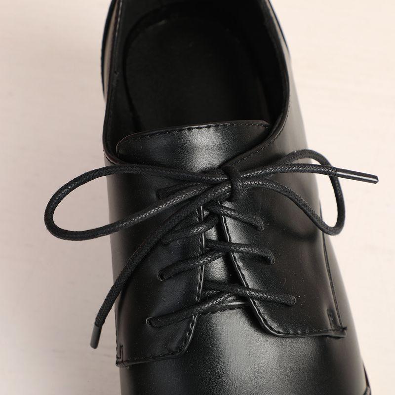 Dress Shoes COOLULU 2021 Women Oxford Snake Print Lace Up Pumps Stacked Mid Heel Square Toe Casual Ladies Size 34-43