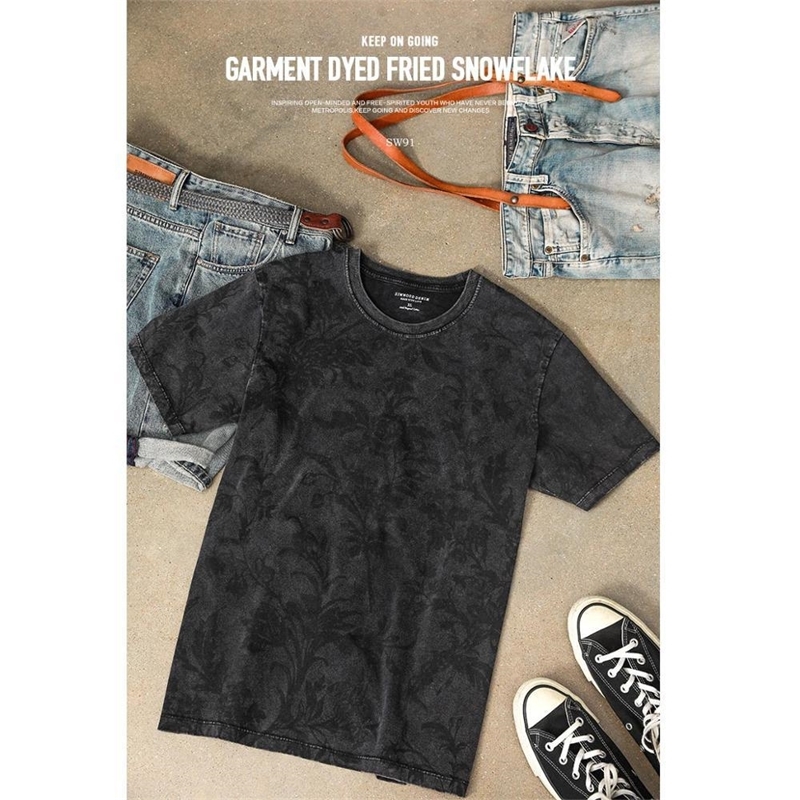 SIMWOOD summer new 210g thick vintage t-shirt men snowwash floral print 100% cotton tshirt plus size short sleeve tees 200924, Carbon grey
SIMWOOD summer new 210g thick vintage t-shirt men snowwash floral print 100% cotton tshirt plus size short sleeve tees 200924, Carbon grey