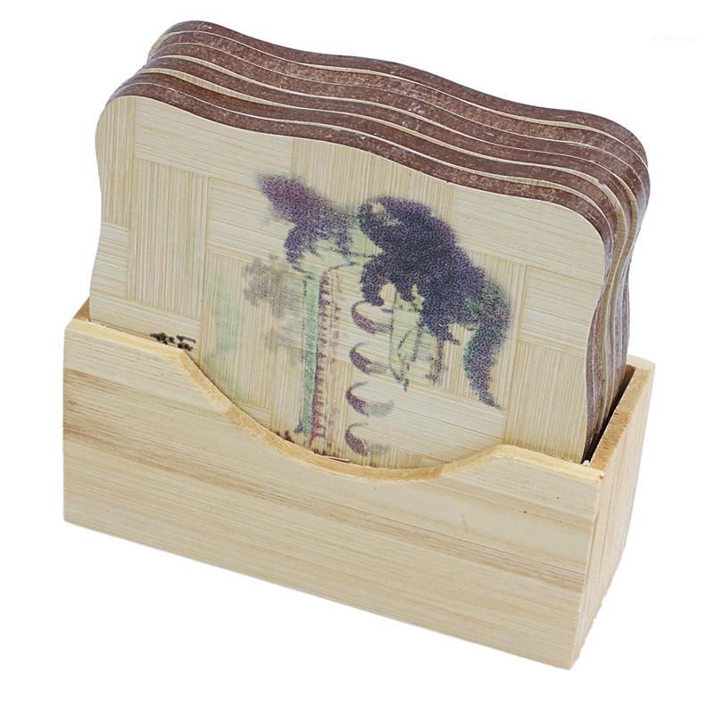 ABSS-6 Pcs Chinese Calligraphy Paintings Pattern Bamboo Coasters Cup Mats with Holder1
ABSS-6 Pcs Chinese Calligraphy Paintings Pattern Bamboo Coasters Cup Mats with Holder1