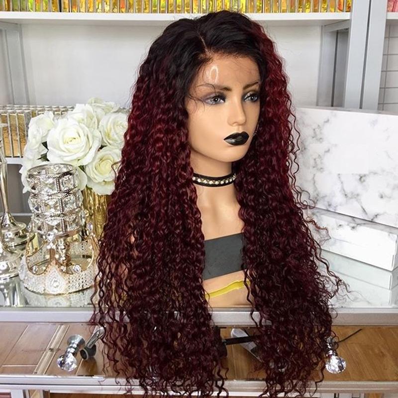Burgundy Curly Brazilian Full Lace Human Hair Wigs with Baby Hair 360 Lace Frontal Wigs for Black Women Pre Plucked Hairline, Lace front wig
Burgundy Curly Brazilian Full Lace Human Hair Wigs with Baby Hair 360 Lace Frontal Wigs for Black Women Pre Plucked Hairline, Lace front wig