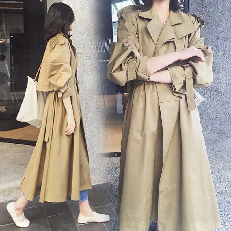 2021 New Female Fashion Loose Women's Blouse Long Coat Ladies Nice Solid Trench NIGY, Khaki.
2021 New Female Fashion Loose Women's Blouse Long Coat Ladies Nice Solid Trench NIGY, Khaki.