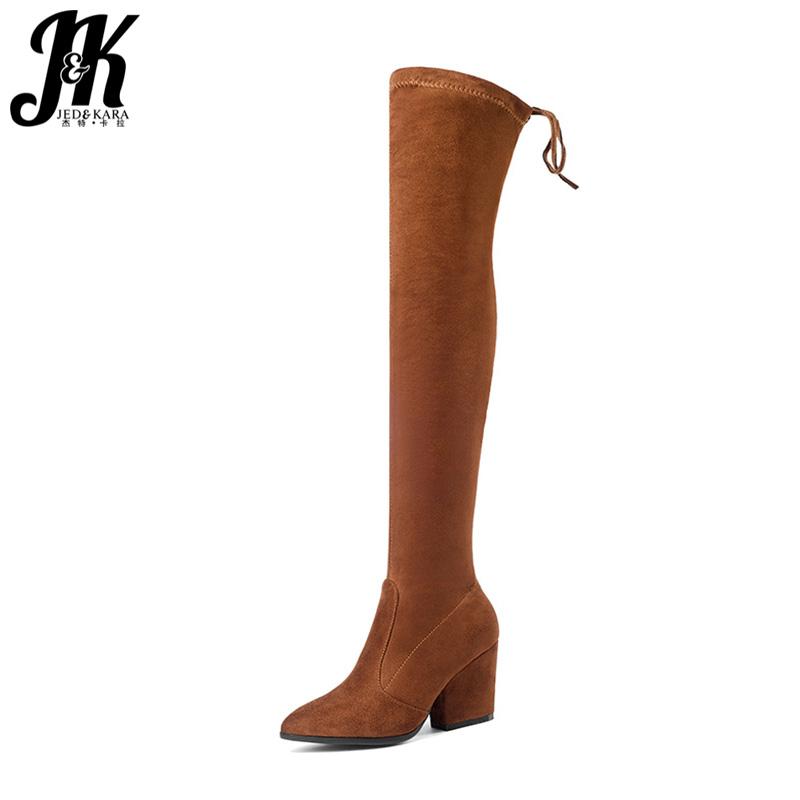 JK 2020 Fashion Trend Women Stretch Thigh High Boot Thick High Heels Lady Winter Shoes Female Lace Over Knee Boot Big, Red
JK 2020 Fashion Trend Women Stretch Thigh High Boot Thick High Heels Lady Winter Shoes Female Lace Over Knee Boot Big, Red