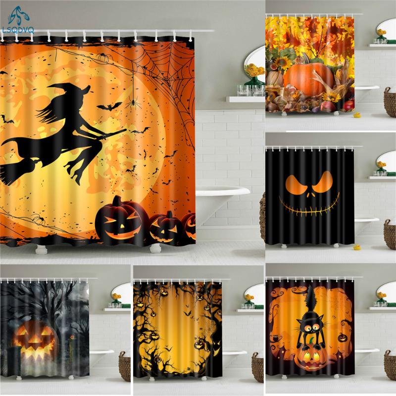 Happy Halloween Pumpkin Wizard Cute Cartoon Shower Curtains Bathroom Curtain Frabic Waterproof Polyester Bath Curtain with Hook
Happy Halloween Pumpkin Wizard Cute Cartoon Shower Curtains Bathroom Curtain Frabic Waterproof Polyester Bath Curtain with Hook