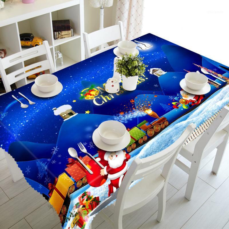 Customizable Blue Christmas Night Tablecloth Cartoon Santa 3d Table Cloth Thicken Polyester Round Dining Decorations Table Cover1, Color 1
Customizable Blue Christmas Night Tablecloth Cartoon Santa 3d Table Cloth Thicken Polyester Round Dining Decorations Table Cover1, Color 1