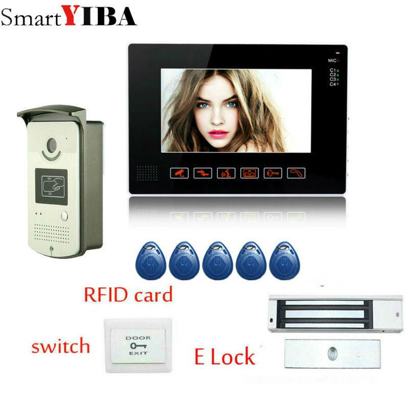 SmartYIBA 9 inch Color Video Intercom Kit Home Doorphone Screen Door Phone with Electric Bolt Lock+IR 5pcs RFID Access Camera
SmartYIBA 9 inch Color Video Intercom Kit Home Doorphone Screen Door Phone with Electric Bolt Lock+IR 5pcs RFID Access Camera