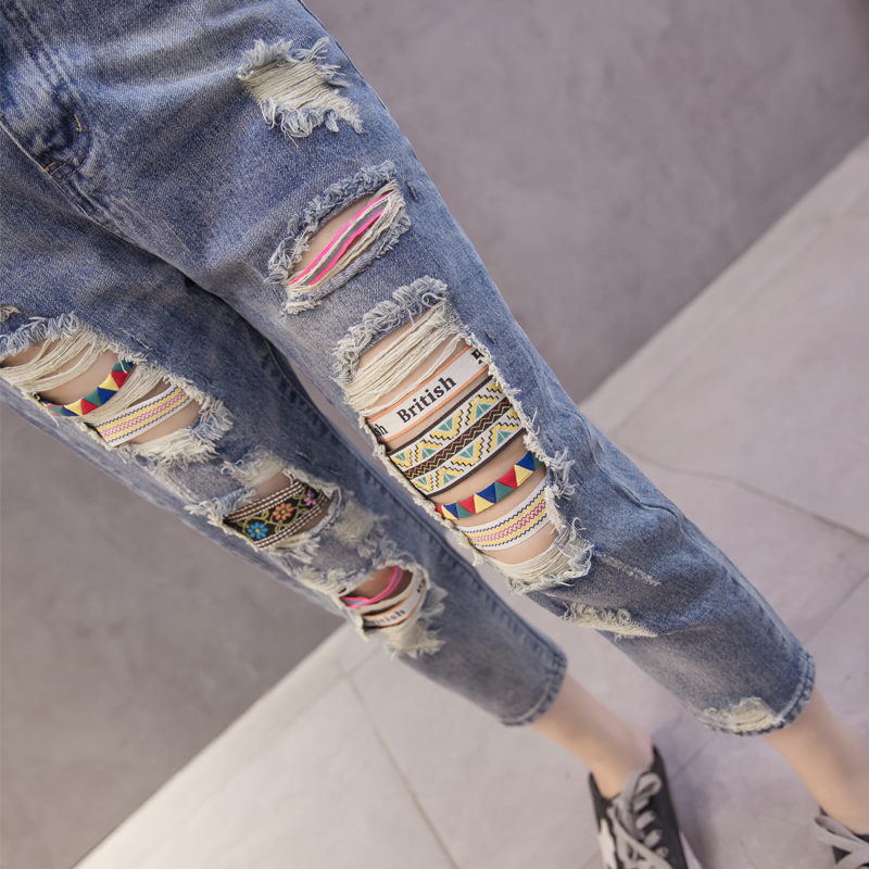 2021 New Summer Women Denim Fashion Trend Hole Stretched High Waist Female Vintage Ankle-length Pants Plus Size Jeans Y326 Q2gl, Blue
2021 New Summer Women Denim Fashion Trend Hole Stretched High Waist Female Vintage Ankle-length Pants Plus Size Jeans Y326 Q2gl, Blue
