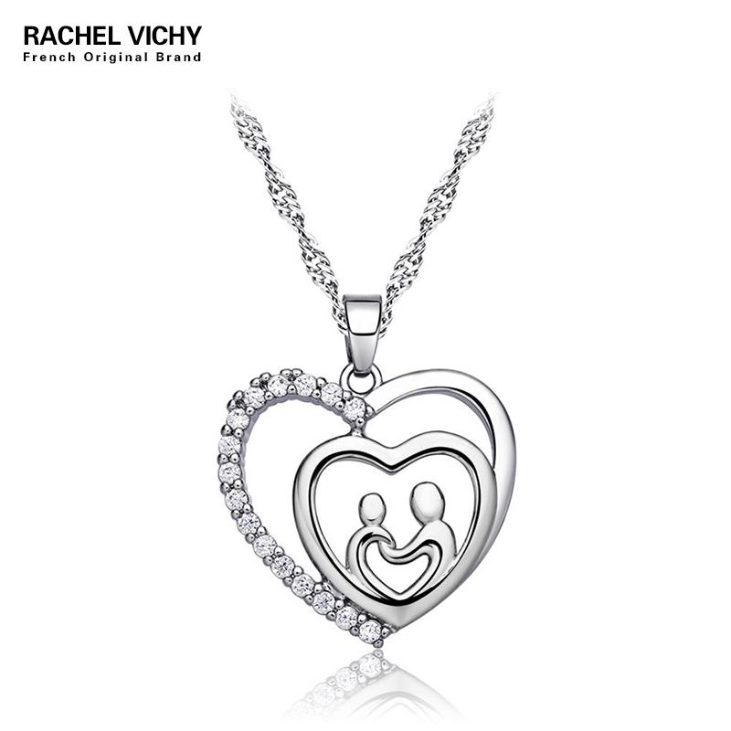 Fashion Rhinestone Mom And Baby Heart Shape Pendant Necklace High Quality Mom Birthday Mother's Day Gift Pendants Jewelry N1190
Fashion Rhinestone Mom And Baby Heart Shape Pendant Necklace High Quality Mom Birthday Mother's Day Gift Pendants Jewelry N1190