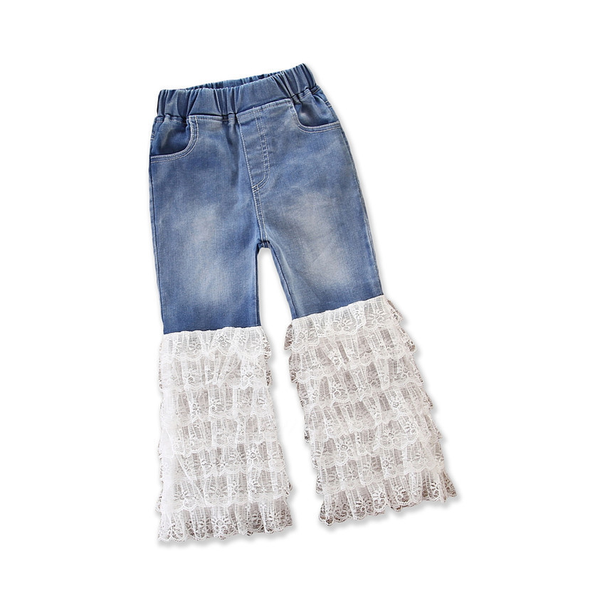 Babyinstar Baby Girls Denim Pants Casual Kids Autumn Trousers Girls Bell-bottomed Pants Children Pants For Girls LJ201127
