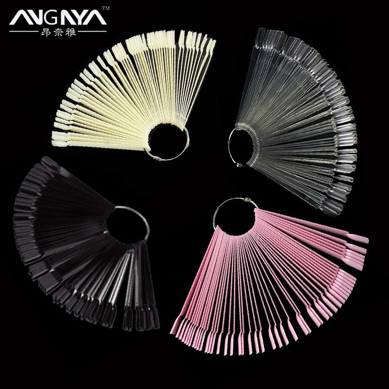 ANGNYA 50Pcs Sector-Shape Detachable False Nail Tips Display Board Acrylic UV Polish Color Card for Manicure Practice Tool Kit, Black
ANGNYA 50Pcs Sector-Shape Detachable False Nail Tips Display Board Acrylic UV Polish Color Card for Manicure Practice Tool Kit, Black