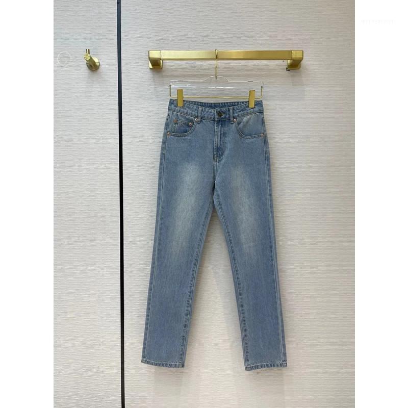 1.12 2021 new spring autumn high quality fashion vintage embroidery decoration Women temperament cotton washed denim trousers1, As picture
1.12 2021 new spring autumn high quality fashion vintage embroidery decoration Women temperament cotton washed denim trousers1, As picture
