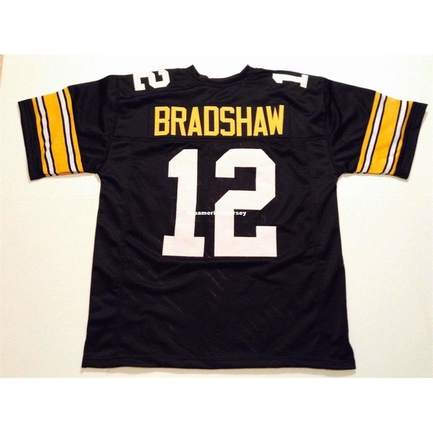 Cheap Retro custom Sewn Stitched #12 Terry Bradshaw Black MITCHELL & NESS Jersey Men's Football Jerseys Rugby
Cheap Retro custom Sewn Stitched #12 Terry Bradshaw Black MITCHELL & NESS Jersey Men's Football Jerseys Rugby