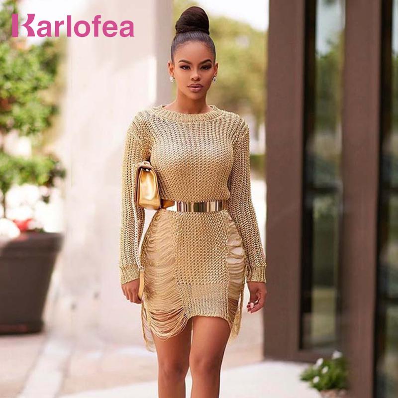 Karlofea Gold Metallic Mini Dress For Female Autumn Sexy Knitted Sweater Dresses Side Cut Out Fashion Outfits Thin Beach Vestido, Black
Karlofea Gold Metallic Mini Dress For Female Autumn Sexy Knitted Sweater Dresses Side Cut Out Fashion Outfits Thin Beach Vestido, Black