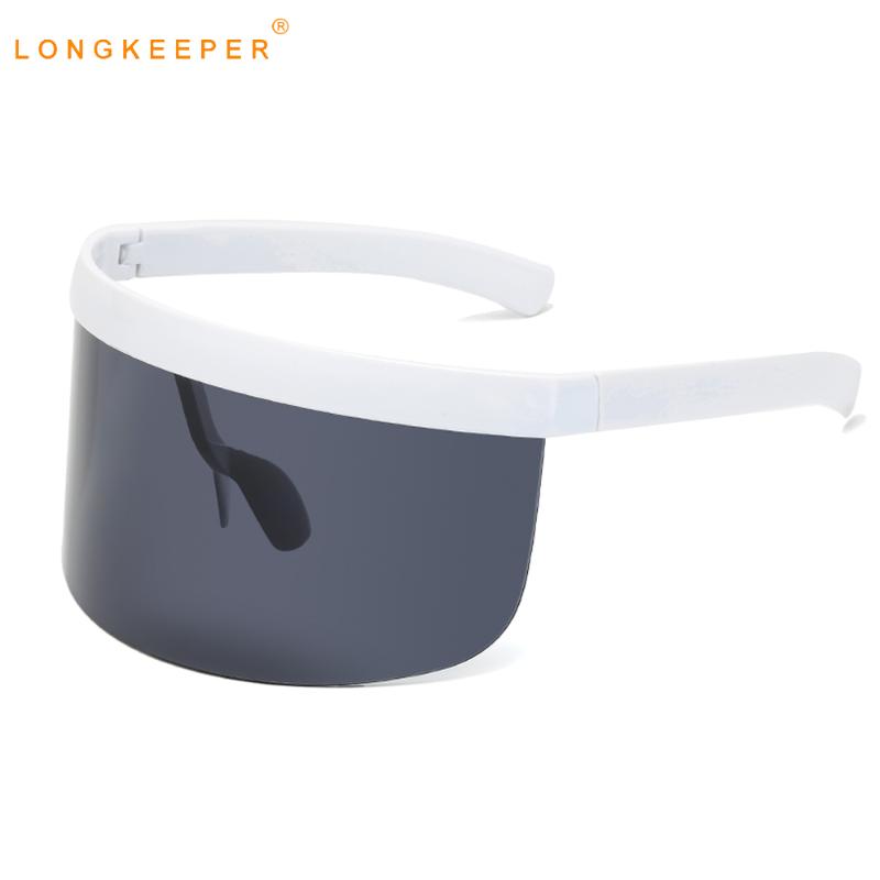 LongKeeper Fashion Shield Visor Sunglasses Women Men Fashion One Piece Windproof Sun Glasses Unisex Big Frame Windproof Goggle
LongKeeper Fashion Shield Visor Sunglasses Women Men Fashion One Piece Windproof Sun Glasses Unisex Big Frame Windproof Goggle