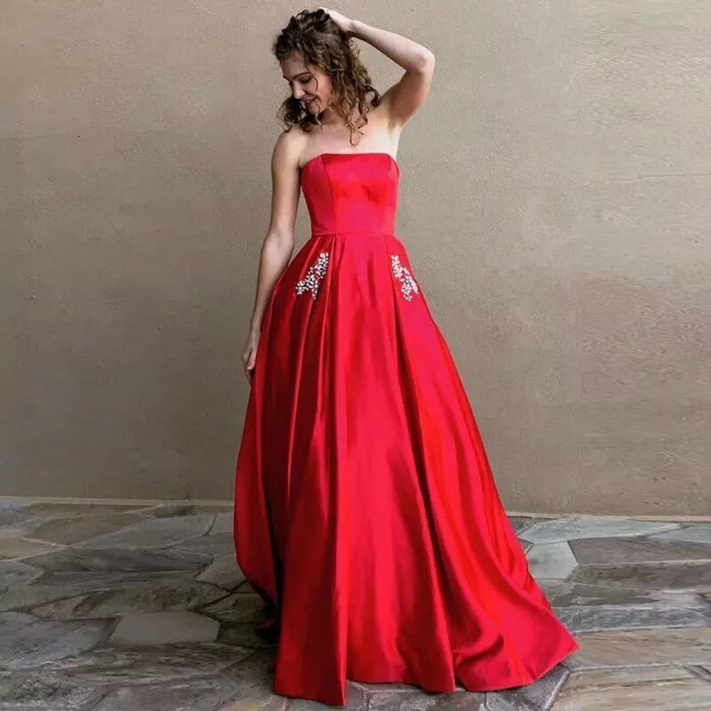 2021 New Souls Soiree Strapless Beading Prom Dresse Elegant Party Dresses Dressed Fiesta Boda Q1T5, White
2021 New Souls Soiree Strapless Beading Prom Dresse Elegant Party Dresses Dressed Fiesta Boda Q1T5, White