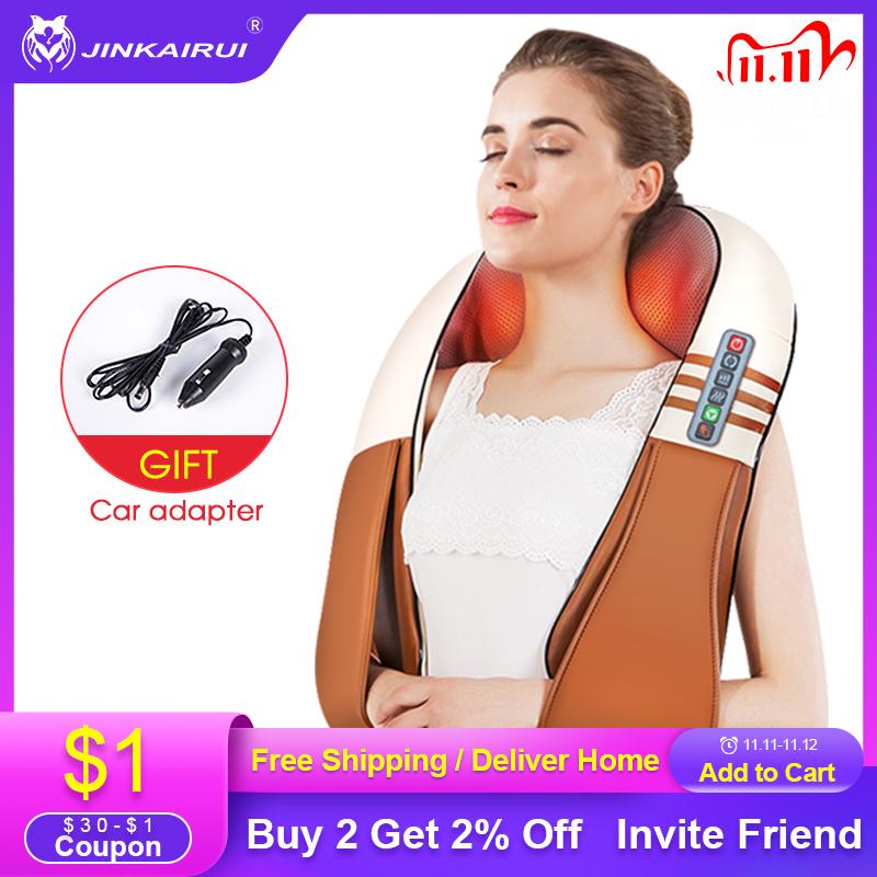 Jinkairui Home Car Electrical Body Massager Relaxation Massage U Shape Neck Back Shoulder Shiatsu Infrared 3D Kneading Massager
Jinkairui Home Car Electrical Body Massager Relaxation Massage U Shape Neck Back Shoulder Shiatsu Infrared 3D Kneading Massager