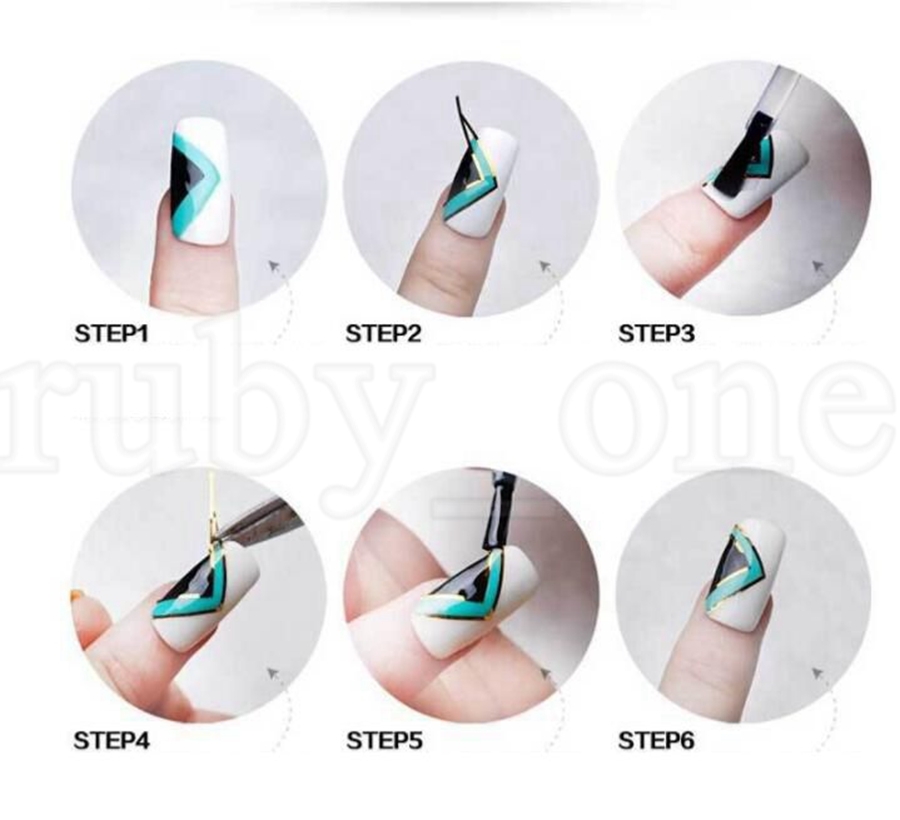 Nail Tape Laser Tape Line Nail Art Sticker Nail Striping Roll Beauty Tips For DIY Nails Art Tips Decoration Sticker Adhesive Paper