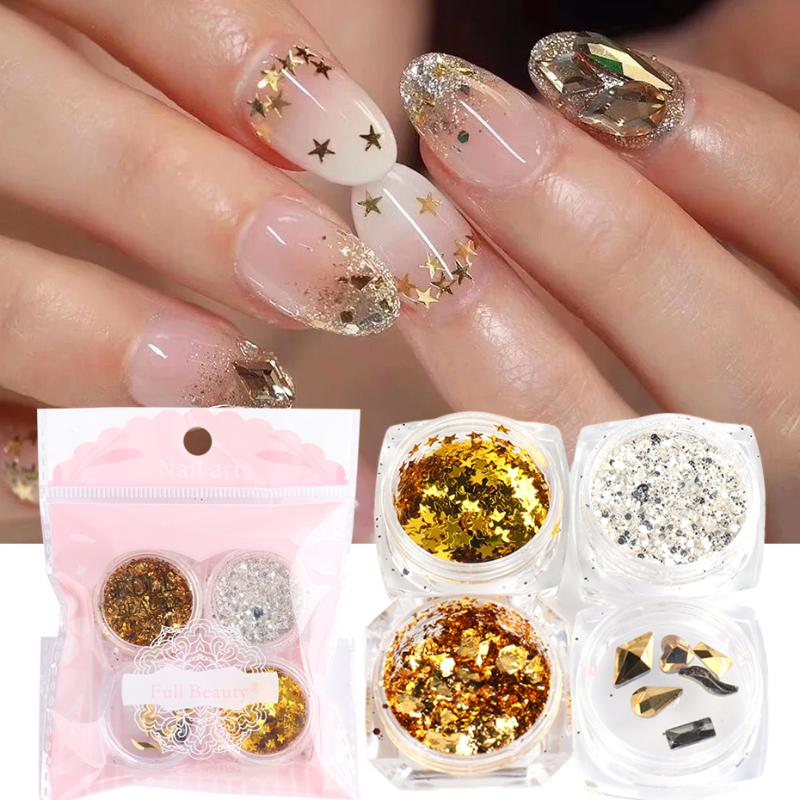Spangles Gold Nail Flakes Aluminum Foils 3D Rhinestones Shell Paillettes Nail Art Sequins Glitter Decorations Accessories TR1879
Spangles Gold Nail Flakes Aluminum Foils 3D Rhinestones Shell Paillettes Nail Art Sequins Glitter Decorations Accessories TR1879