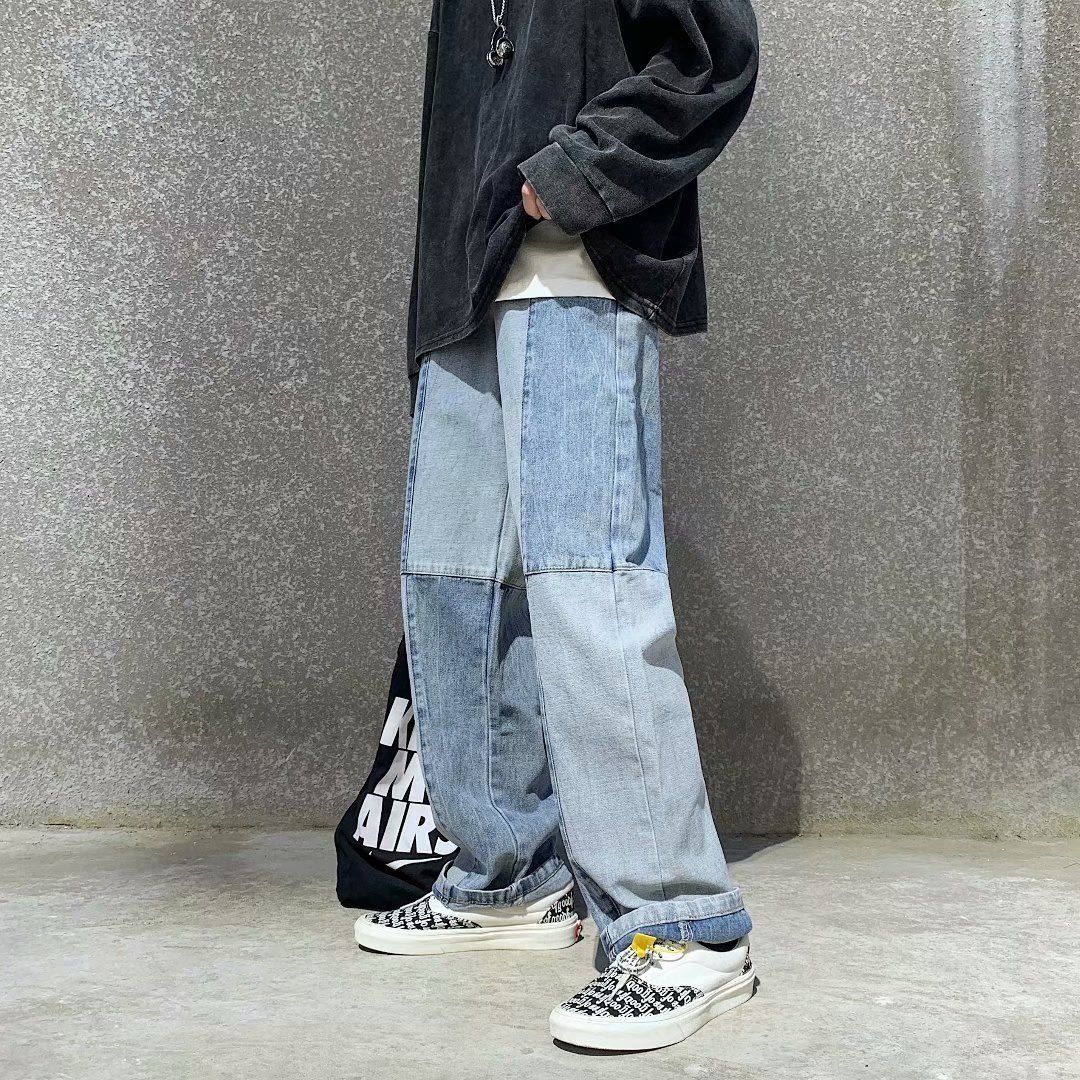 Brim 2021 Male Pants New Autumn Fine Pure Retro Reflective Street Splices Relaxed Jeans Youth Men's Clothes WY7G, Blue
Brim 2021 Male Pants New Autumn Fine Pure Retro Reflective Street Splices Relaxed Jeans Youth Men's Clothes WY7G, Blue