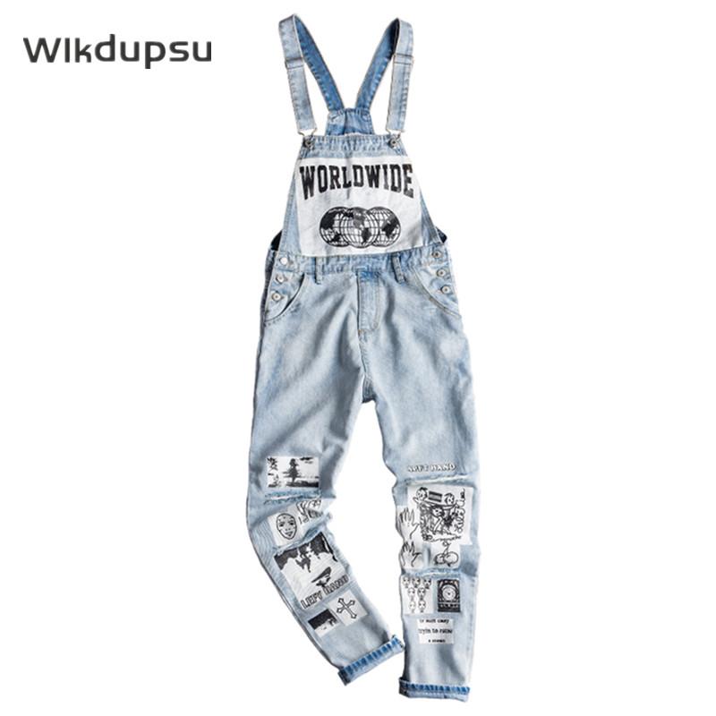 2021 Hip Hop Jeans Bib Overalls Suspenders For Men Women Cartoon Trendy Fashion Denim Trousers Pants Rompers Streetwear Clothes, Light blue
2021 Hip Hop Jeans Bib Overalls Suspenders For Men Women Cartoon Trendy Fashion Denim Trousers Pants Rompers Streetwear Clothes, Light blue