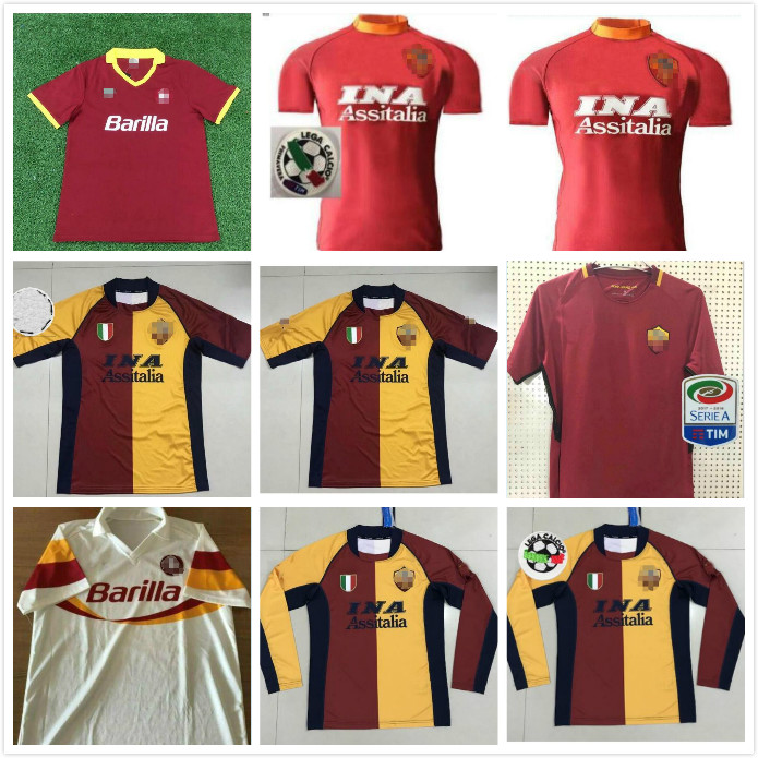 2017 2018 Retro Roma Soccer Jerseys 00 01 02 89 90 17 18 Giannini Totti Batistuta Nakata Nela Vintage Voller Conti Football TOPS Classic, Black;yellow
2017 2018 Retro Roma Soccer Jerseys 00 01 02 89 90 17 18 Giannini Totti Batistuta Nakata Nela Vintage Voller Conti Football TOPS Classic, Black;yellow