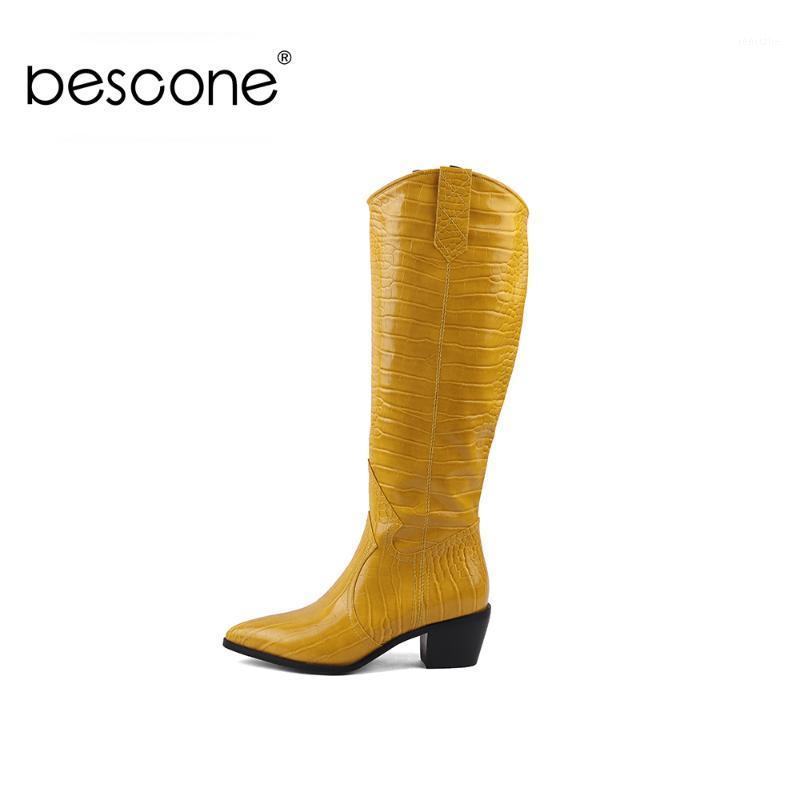 BESCONE Zipper Women Knee-High Boots Microfiber Comfortable Solid Square Heel Shoes New Winter Warm Pointed Toe Lady Boots BY1821, Yellow
BESCONE Zipper Women Knee-High Boots Microfiber Comfortable Solid Square Heel Shoes New Winter Warm Pointed Toe Lady Boots BY1821, Yellow