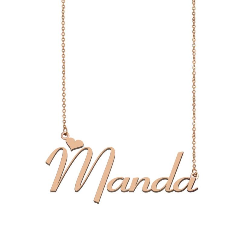 Manda Name Necklace , Custom Name Necklace for Women Girls Best Friends Birthday Wedding Christmas Mother Days Gift
Manda Name Necklace , Custom Name Necklace for Women Girls Best Friends Birthday Wedding Christmas Mother Days Gift