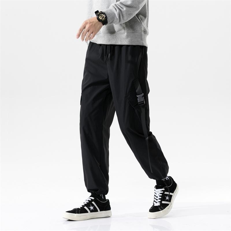 2021 New Men Harem Pants Multi-pockets Ribbons Man Sweatpants Casual Pants Elastic waist Male Trouser, Khaki
2021 New Men Harem Pants Multi-pockets Ribbons Man Sweatpants Casual Pants Elastic waist Male Trouser, Khaki
