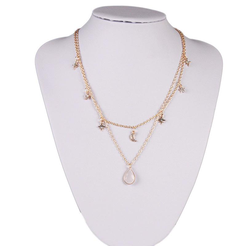 Chains Boho Multilayer Shiny Crystal Stars Moon Bead Necklace Women's Vintage Layered Gold Fashion Jewelry Party Gift
Chains Boho Multilayer Shiny Crystal Stars Moon Bead Necklace Women's Vintage Layered Gold Fashion Jewelry Party Gift