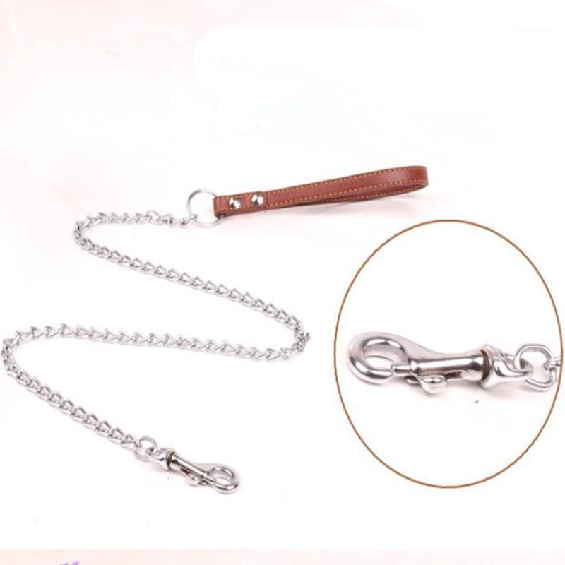 Durable Anti-Bite Metal Dog Chain Lead For Small Medium Large Dog Chain Leash Handle Leads PU Leather Iron Pet Accessories1 
Durable Anti-Bite Metal Dog Chain Lead For Small Medium Large Dog Chain Leash Handle Leads PU Leather Iron Pet Accessories1