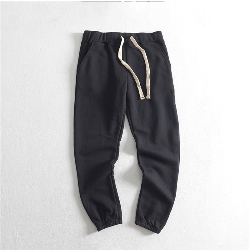 Obrix Male Sporty Comfy Pants Mid Waist Drawstring Outdoor Everyday Wear Cotton casual Style Pants For Men 201125wtt